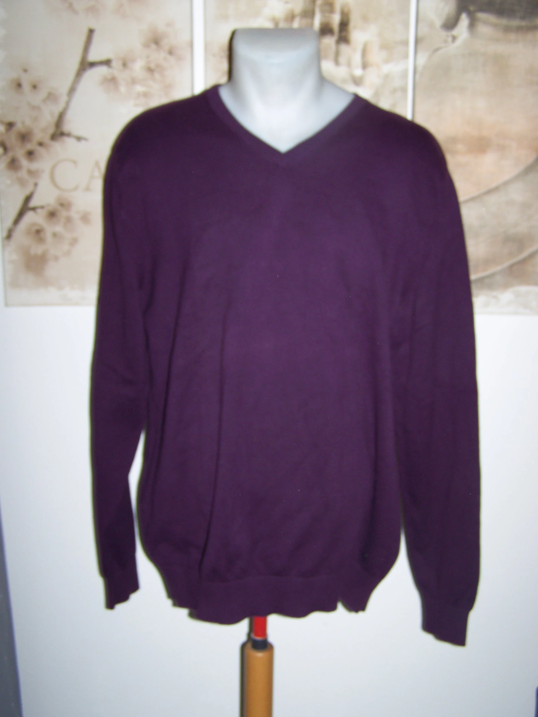 🍇Pull Celio Prune - Col V - 100% Algodão - Tamanho XL - NOVO – photo 4